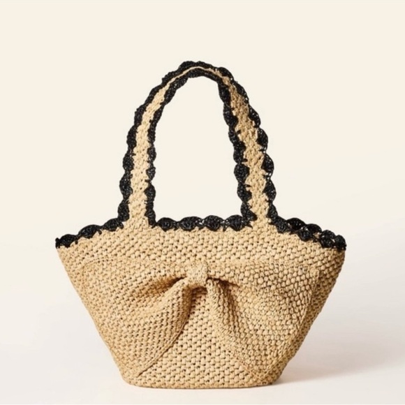 Kate Spade x target Handbags - kate spade new york x Target Raffia Bow Tote Bag - Natural